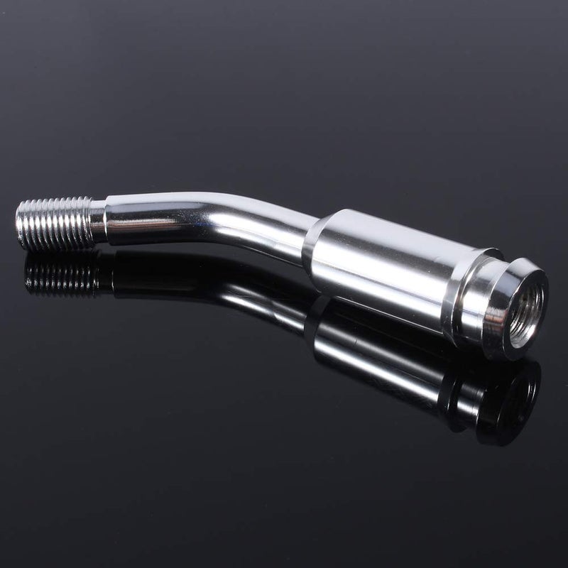 Dweekiy Gear Stick Extension, 5inch Gear Shifter Stick Lever Bend Extension Shift Knob Extender for T4 Silver - Image 4